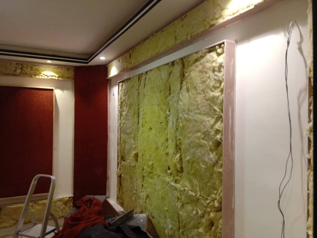 Wall Insulation Installation in Progress