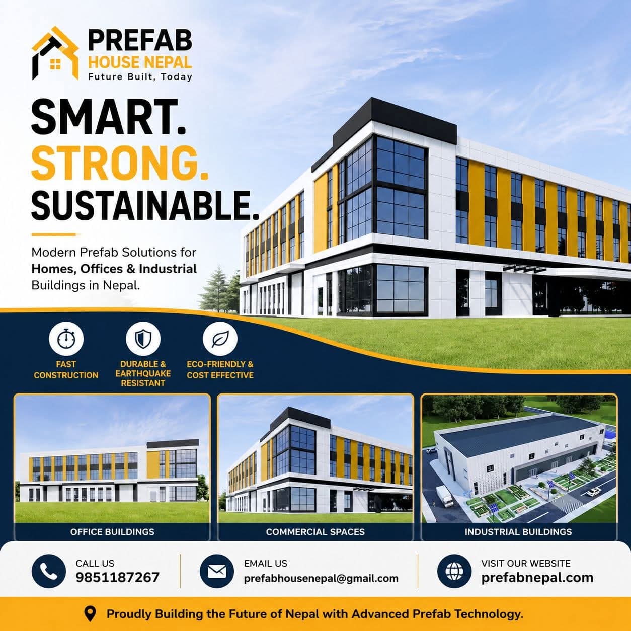 Prefab House Nepal — modern office building construction