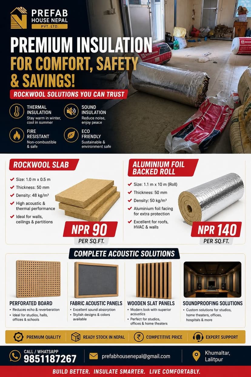 Rockwool insulation materials
