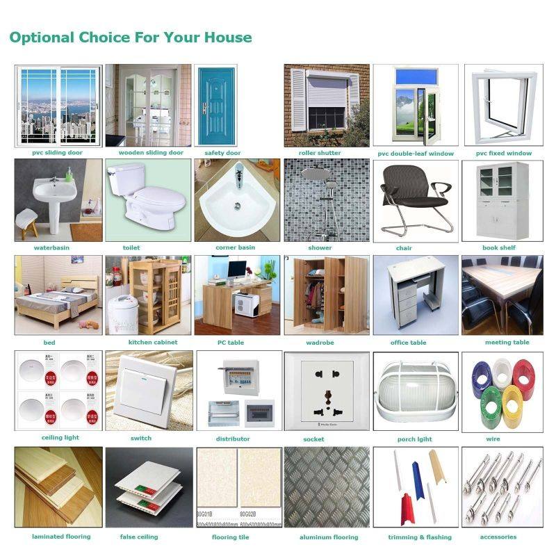 Optional Fittings, Doors, Windows & Accessories