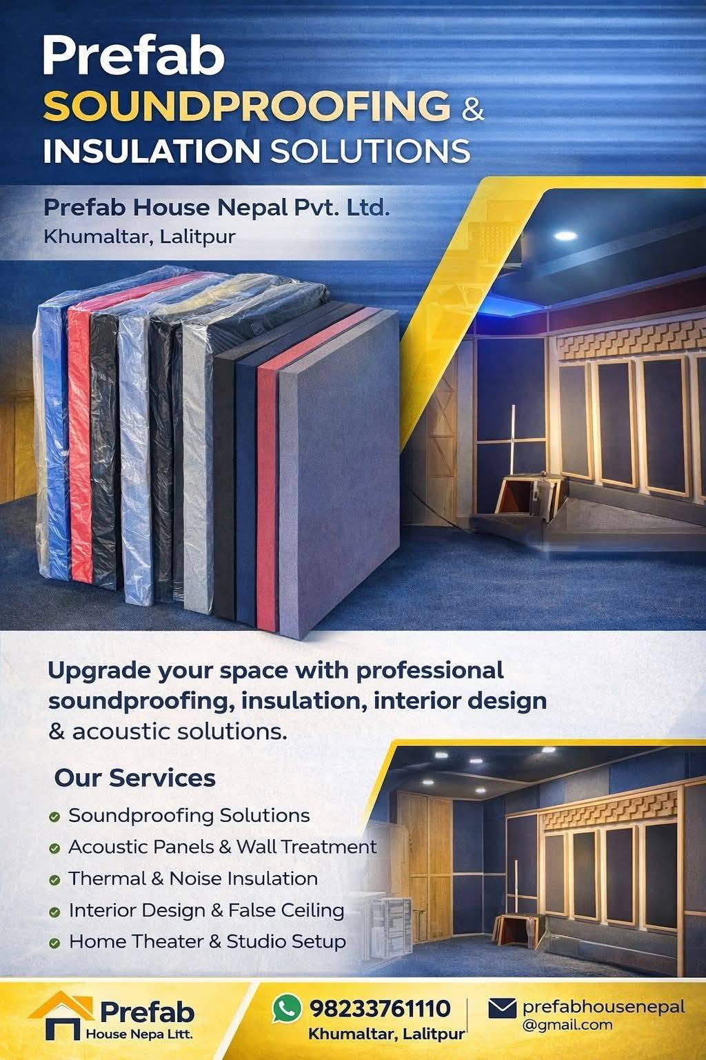 Soundproofing & Acoustic Insulation in Nepal — Kathmandu's Best Solution