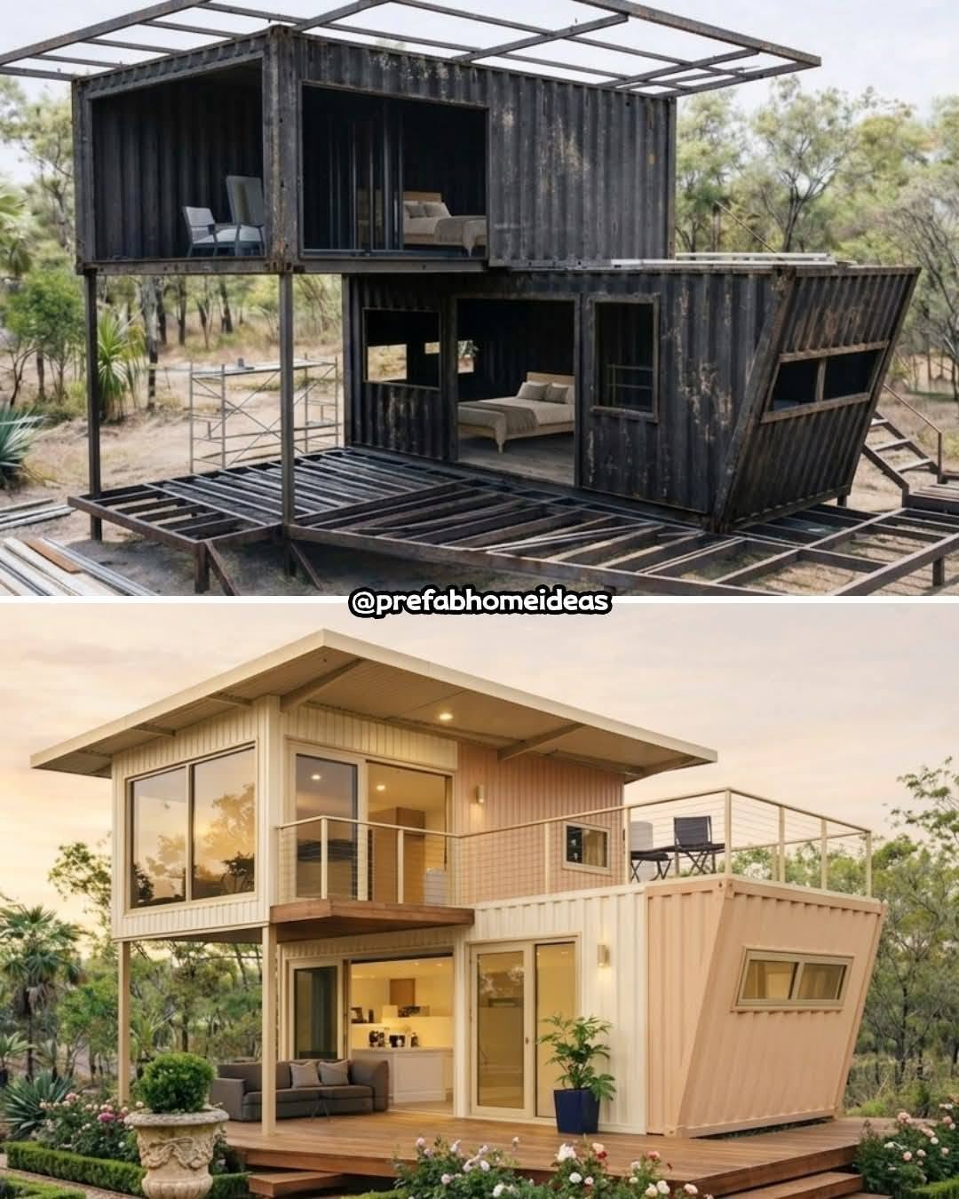 Container Home Concepts — Two-Storey