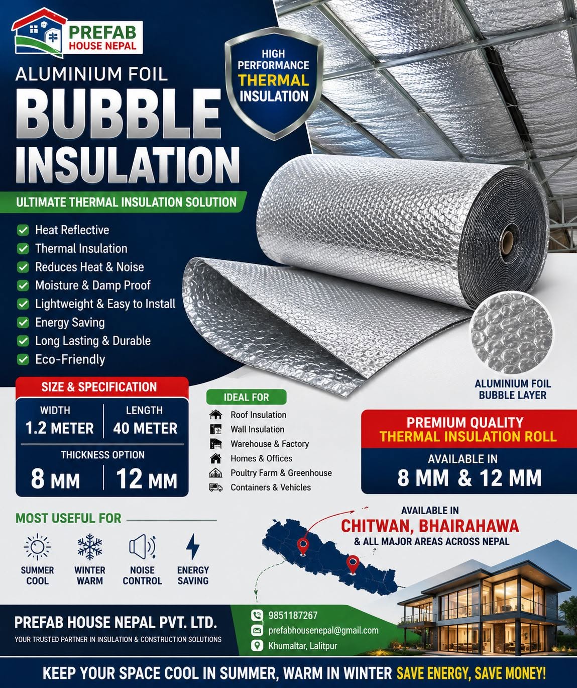 Aluminium Foil Bubble Insulation