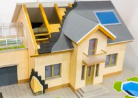 model-of-house-thermal-insulation-of-roof-concept-P7EAWD6 model-of-house-thermal-insulation