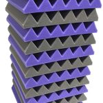 Acoustic Foam Wedge 12 Pack – For Sound Absorption